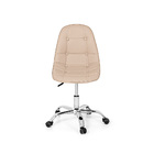 Kit 4 Cadeira Office Eiffel Botonê Base Giratória  Nude