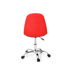 Kit 4 Cadeira Office Eiffel Botonê Base Giratória  Vermelha