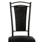 Kit 4 Cadeira Paris De Cozinha Tubular Aço Estofada Encosto J