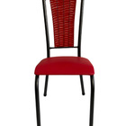 Kit 4 Cadeira Paris De Cozinha Tubular Aço Estofada Encosto J