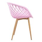 Kit 4 Cadeira Poltrona Clarice Sidera Rosa Sala De Jantar Rosa