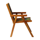 Kit 4 Cadeira Praia Dobrável Madeira Envernizada-arara