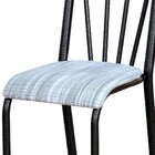 Kit 4 Cadeiras 021 América Cromo/preto Linho - Artefamol