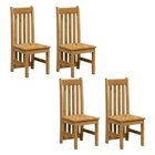 Kit 4 Cadeiras 100% Madeira Maciça Lille Espresso Móveis Nogu