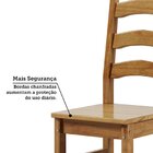 Kit 4 Cadeiras 100% Madeira Maciça Napoli Espresso Móveis Nog