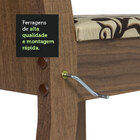 Kit 4 Cadeiras 4290 Madesa Rustic/Bege Marrom