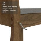 Kit 4 Cadeiras 4290 Madesa Rustic/silver