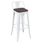 Kit - 4 Cadeiras + 2 Banquetas Altas Tolix Com Encosto - Bran