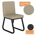 Kit 4 Cadeiras  Industrial Toronto Preto/corino Bege - M. Ara