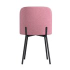 Kit 4 Cadeiras Aço Love Cabecasa Madeiraoriginals Preto/rosa