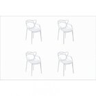 Kit 4 Cadeiras Allegra  Branco