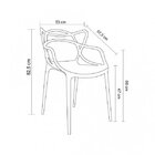 Kit 4 Cadeiras Allegra  Branco