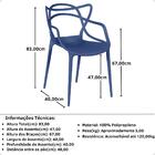 Kit 4 Cadeiras Allegra - Azul Petróleo