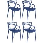 Kit 4 Cadeiras Allegra - Azul Petróleo