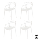 Kit 4 Cadeiras Allegra Branca