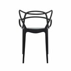 Kit 4 Cadeiras Allegra Flex 85cmx54cmx56 Cm Preto