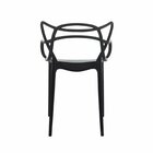 Kit 4 Cadeiras Allegra Flex 85cmx54cmx56 Cm Preto