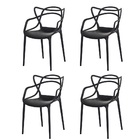Kit 4 Cadeiras Allegra Preta