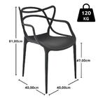 Kit 4 Cadeiras Allegra - Preto