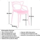 Kit 4 Cadeiras Allegra - Rosa