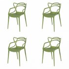Kit 4 Cadeiras Allegra Solna  Verde