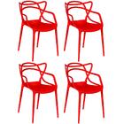 Kit 4 Cadeiras Allegra - Vermelho