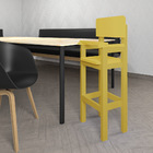 Kit 4 Cadeiras Alta Refeição Infantil Criança Restaurante Lan