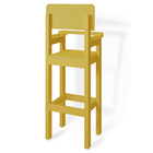 Kit 4 Cadeiras Alta Refeição Infantil Criança Restaurante Lan