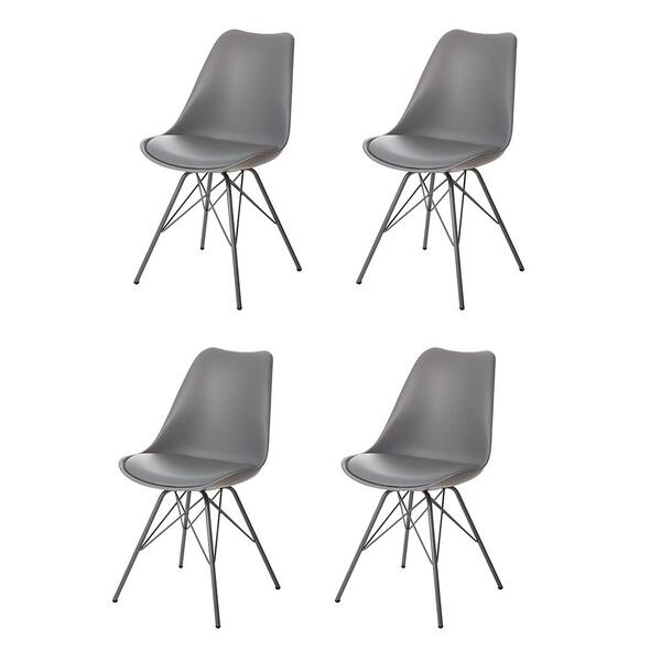 Kit 4 Cadeiras Anm6065f Eames Saarinen Joly Anima Office Poli