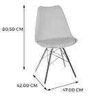Kit 4 Cadeiras Anm6067f Eames Saarinen Joly Anima Office Poli