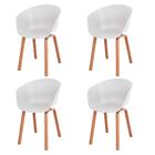 Kit 4 Cadeiras Anm8095f Toledo Anima Office Assentopolipropil
