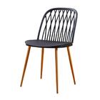 Kit 4 Cadeiras Ariane Rivatti Polipropileno Preto Base Aço