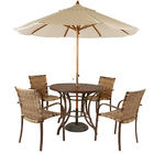 Kit 4 Cadeiras Ascoli Cor Cappuccino Mesa Tampo Ripado + Ombr