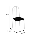 Kit 4 Cadeiras Avulsas Madri Branco Prata/amadeirado