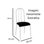 Kit 4 Cadeiras Avulsas Madri Branco Prata/pto Liso