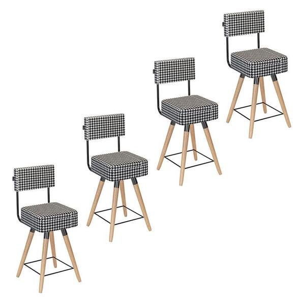 Kit 4 Cadeiras Barcelona Baixa 50cm - Salaone