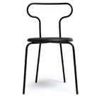 Kit 4 Cadeiras Base Tubular Fixa Fantasminha Chef Preto