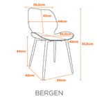 Kit 4 Cadeiras Bergen Fratini Revestida Em Poliuretano (pu) C