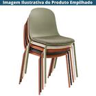 Kit 4 Cadeiras Bilbao Fratini Encosto Polipropileno Nude Asse