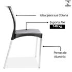 Kit 4 Cadeiras Boston Preta