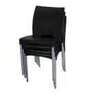 Kit 4 Cadeiras Boston Preta