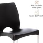 Kit 4 Cadeiras Boston Preta