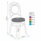 Kit 4 Cadeiras Cc10 Cromadas Debrum Treparoni