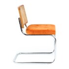 Kit 4 Cadeiras Cesca Veludo E Palha Natural Yescasa Terracota