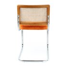 Kit 4 Cadeiras Cesca Veludo E Palha Natural Yescasa Terracota