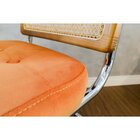 Kit 4 Cadeiras Cesca Veludo E Palha Natural Yescasa Terracota