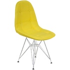 Kit 4 Cadeiras Charles Eames Botonê Eiffel Base Metal Cromado