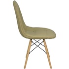 Kit 4 Cadeiras Charles Eames Botonê Eiffel Estofada - Bege