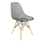 Kit 4 Cadeiras Charles Eames Cristal Eiffel Wood Designer Cin