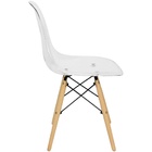 Kit 4 Cadeiras Charles Eames Cristal Eiffel Wood Designer Tra